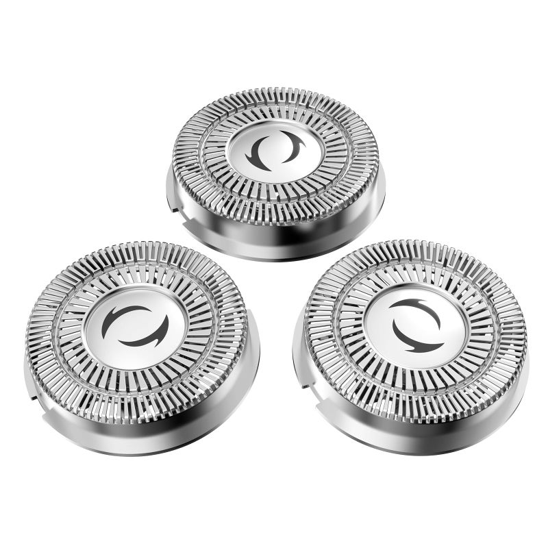 Brightup Electric Rotary Shaver Replacement Head, Compatible with FK-375S